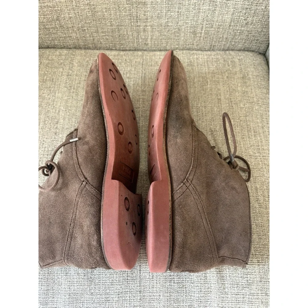 Polo By Ralph Lauren Brown Suede Chukka Boots Sz 12D